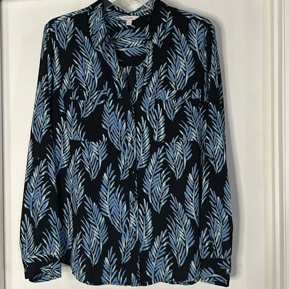 Women’s Candie’s Long Sleeve Chiffon Type Top size large